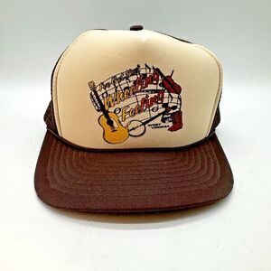 Vtg. 80s Country Music I've Got That Wheeling WV Feeling Rope Foam Mesh Back